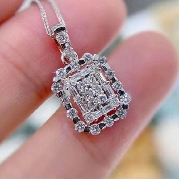 The Empire 2.0 Necklace in 925 and cz - Picture 2 of 12